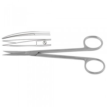 Sanvenero Dissecting Scissor Curved Stainless Steel, 14 cm - 5 1/2"